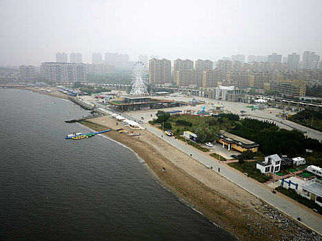 辽宁省大连市世界和平公园航拍图片