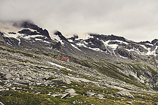 阿尔卑斯小屋,山景