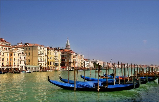 小船,著名,大运河,威尼斯,意大利