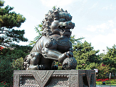 亚洲,狮子,雕塑