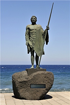 雕塑,国王,特内里费岛