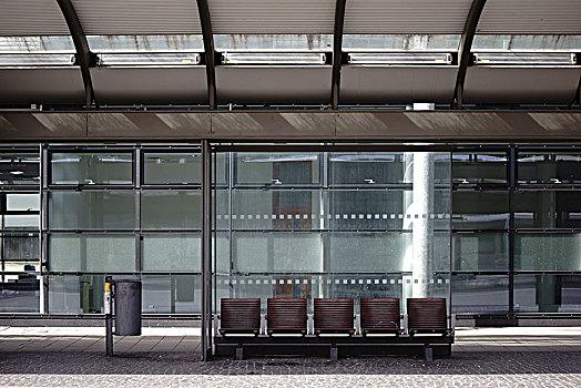 蔽护,玻璃,现代,公交车站