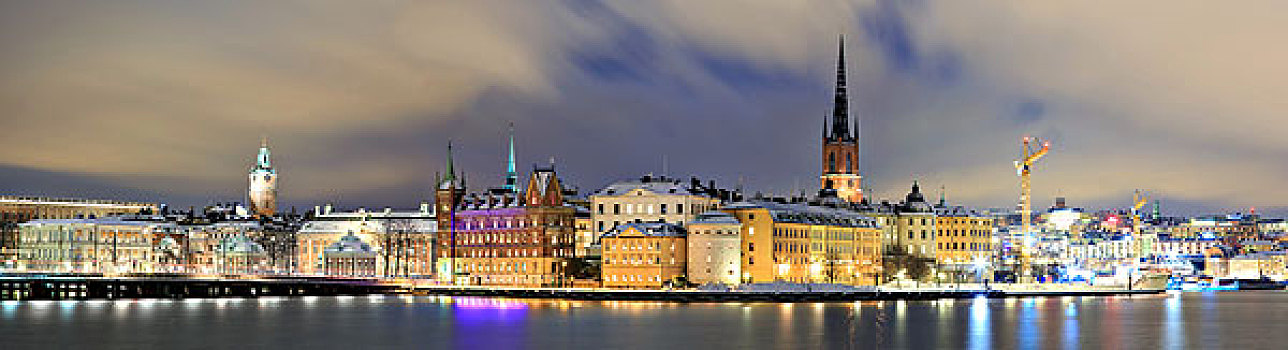 全景,城市,格姆拉斯坦,斯德哥尔摩,瑞典