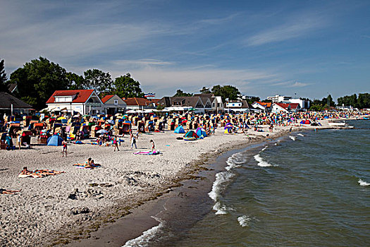 海滩,波罗的海,胜地,波罗的海岸,石荷州,德国,欧洲