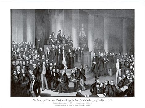 德国人,议会,法兰克福,19世纪,艺术家