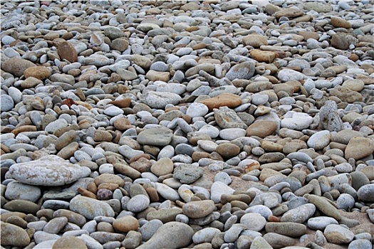平滑,海滩,石头