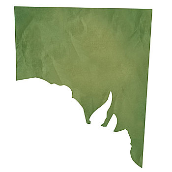 南方,澳大利亚,地图,绿色,纸