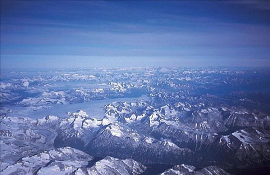 积雪,顶端,落基山脉,北方,西部,加拿大,北美