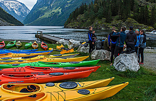 挪威,峡湾,大学生,授课,划船,皮划艇,运动