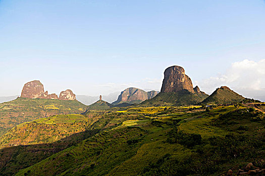 山岗,靠近,山,埃塞俄比亚