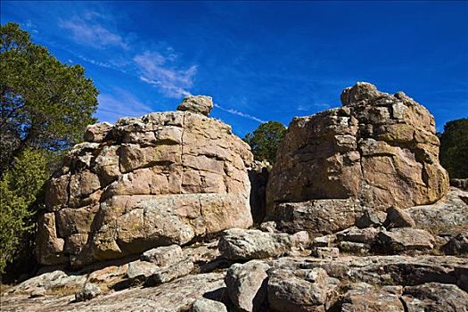 岩石构造,风景,萨卡特卡斯州,墨西哥