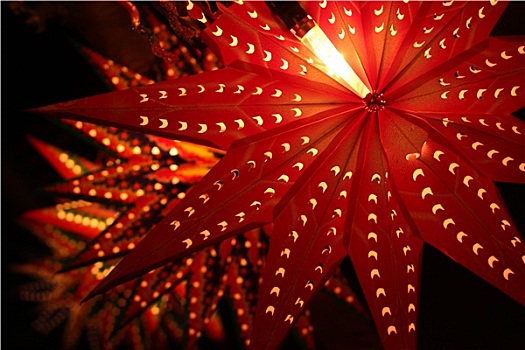 漂亮,传统,灯笼,照亮,排灯节,节日,印度