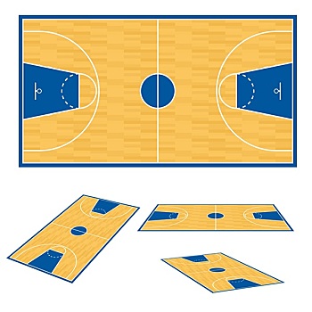 篮球场,平面布置图