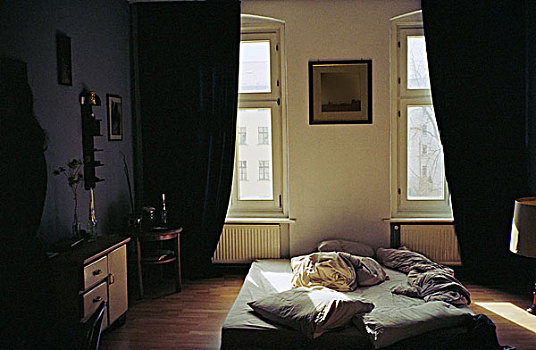 公寓,卧室,早晨