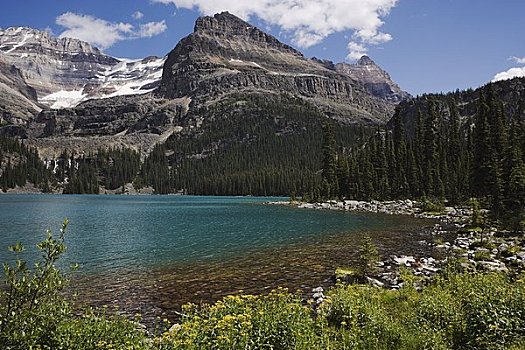 欧哈拉湖,山峦,幽鹤国家公园,不列颠哥伦比亚省,加拿大