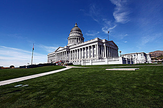 犹他州政府议会大楼,犹他州国会大厦,盐湖城,建筑,北美洲,美国,犹他州,风景,全景,文化,景点,旅游