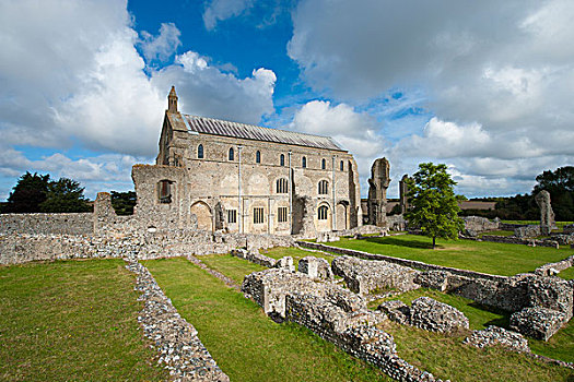 英格兰,诺福克,风景,小修道院,迟,11世纪