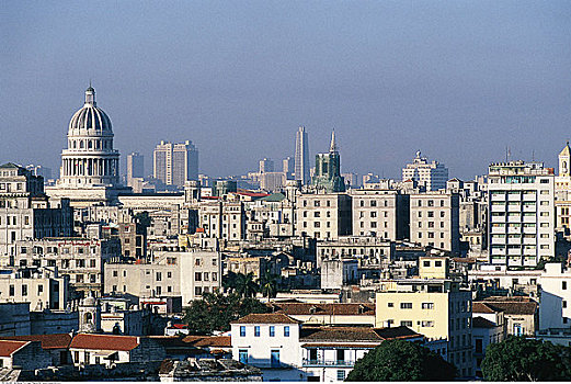 城市天际线,哈瓦那,古巴