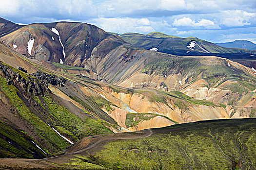 火山地貌,兰德玛纳,国家公园,冰岛,欧洲