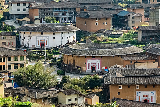 福建省,龙岩市,永定区,楼群,建筑,景观