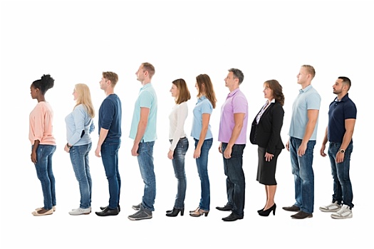 侧面视角,商业创意,人,站立,排