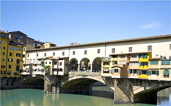 古桥,上方,阿尔诺河,佛罗伦萨,托斯卡纳