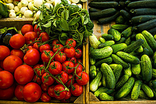 多样,蔬菜,市场