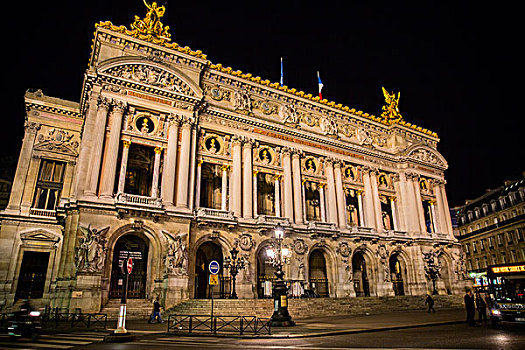 欧洲旅游加尼叶歌剧院