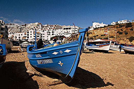 葡萄牙,阿尔加维,阿尔布斐拉,城市,渔船,大幅,尺寸