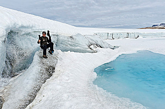 远足者,冰河,半岛,东方,格陵兰