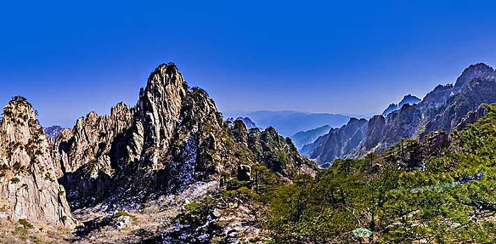 安徽省黄山市黄山风景区东海大峡谷自然景观