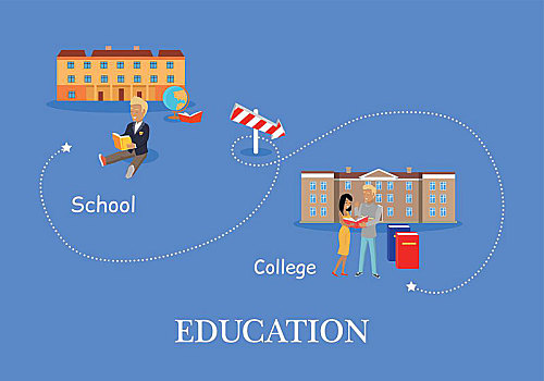 教育,概念,学校,大学,男生,书本,背景,教学楼,两个,学生,站立,建筑