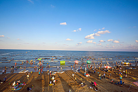 山东日照碧海蓝天的城市底色