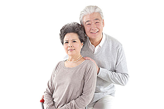 東方中老年夫婦肖像