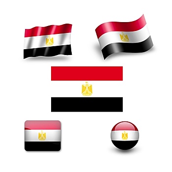 埃及,旗帜,象征