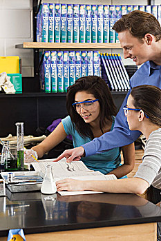 化学,教师,解释,实验,学生