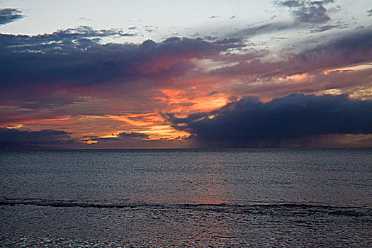 惊奇,毛伊岛,日落,夏威夷