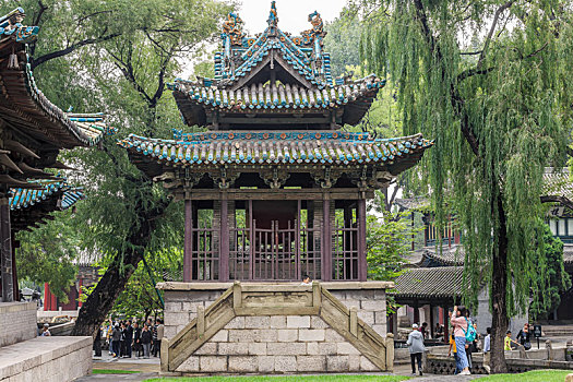 山西晋祠钟楼明代建筑