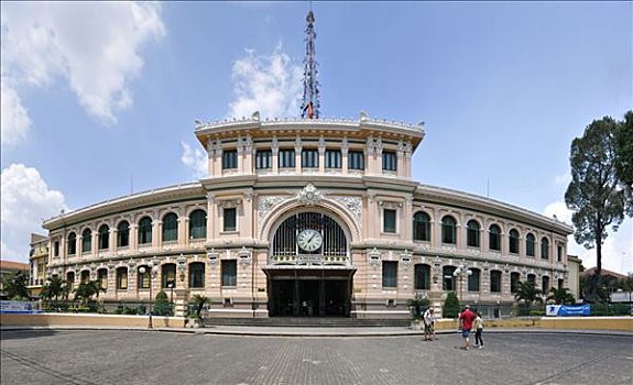 邮局,胡志明市,西贡,越南,东南亚
