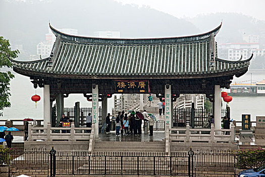 入口,桥,潮州,中国