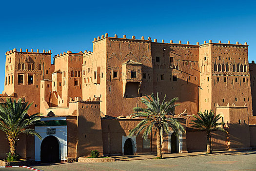 泥砖,陶里尔特省,世界遗产,瓦尔扎扎特,省,摩洛哥,非洲