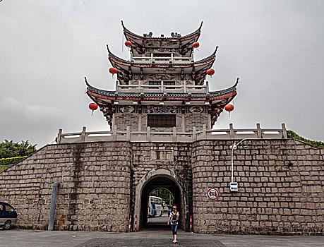 中国广东潮州宋明代古城墙