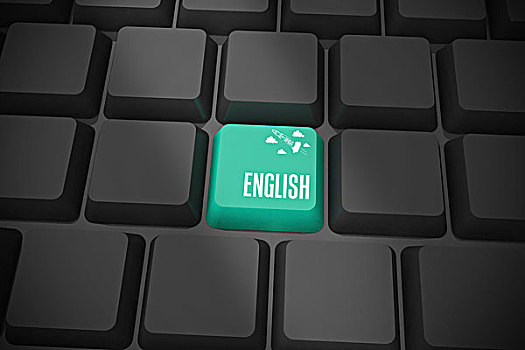 英文,黑色背景,键盘,绿色,按键