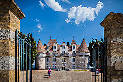 大门,院落,正门入口,城堡,法国