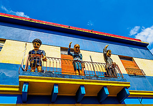 彩色,露台,居民区,布宜诺斯艾利斯,阿根廷,南美