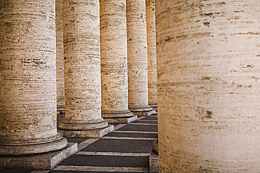 柱子,圣徒,广场,梵蒂冈城,罗马,意大利