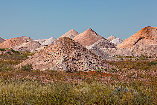 矿,岁月,开采,靠近,库伯佩迪,南澳大利亚州,澳大利亚