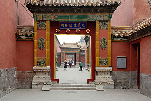 北京故宫的古代建筑特写