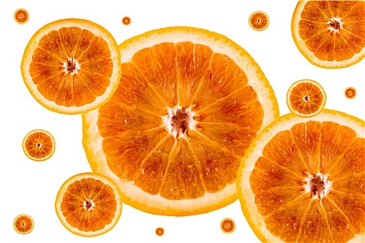一半,橙子,图案