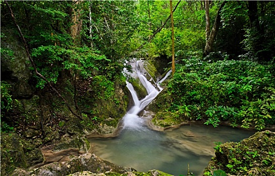 瀑布,国家公园,泰国